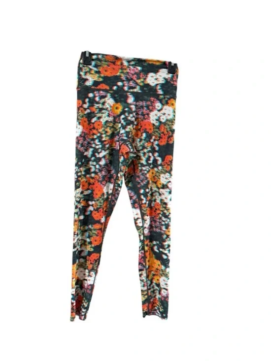 aerie Orange Sports Bra with Multicolor Floral Leggings - Picture 10 of 10